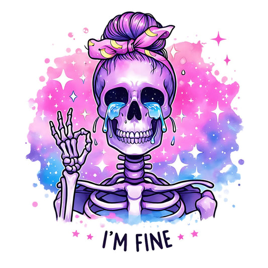I'm Fine Cry Skeleton