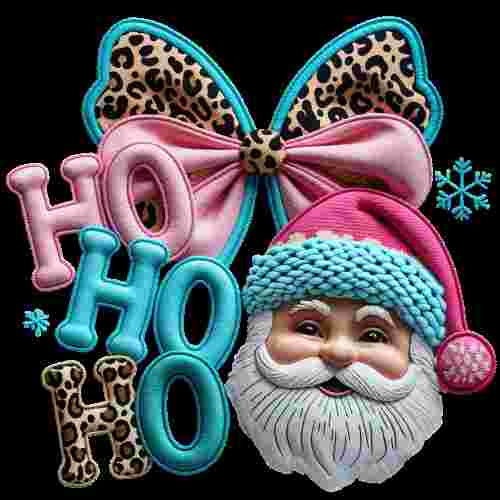 Faux crochet HO HO HO Santa