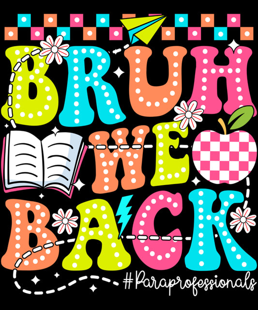 Bruh We Back funny Para