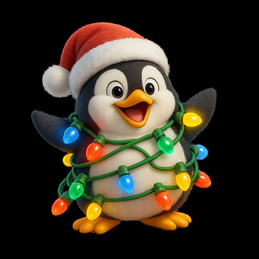 Wrapped in Light Penguin