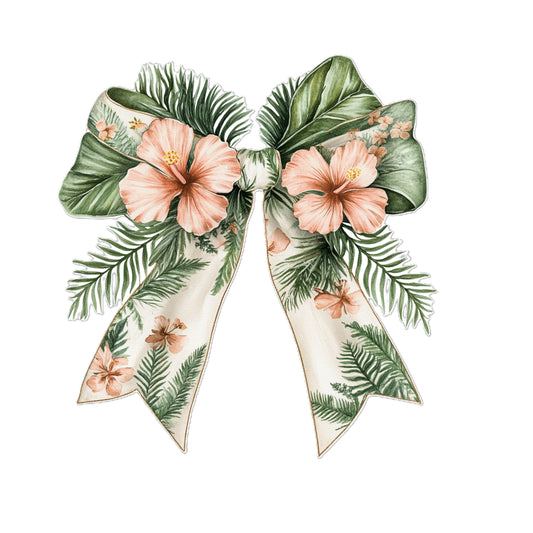 Coquette Floral Bow