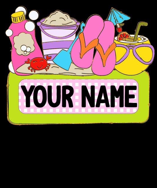 Custom Name Girl Summer