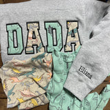 Applique Mama Sweatshirt with babies clothes