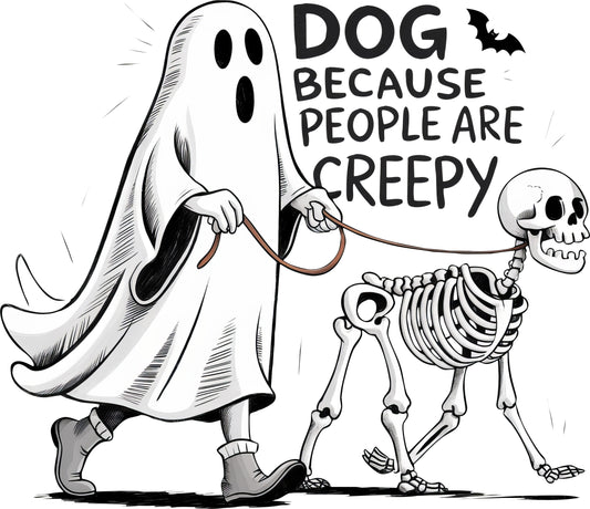 Dog Because people are creepy b/w