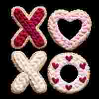 Faux Yarn Crochet XOXO Valentine