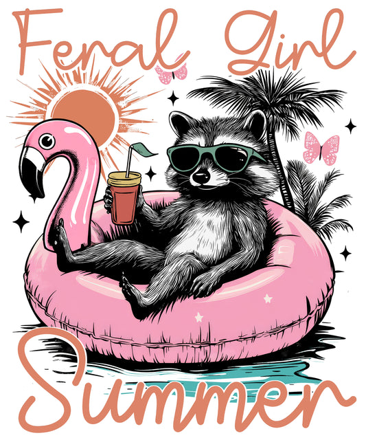 Feral Girl Summer Raccoon