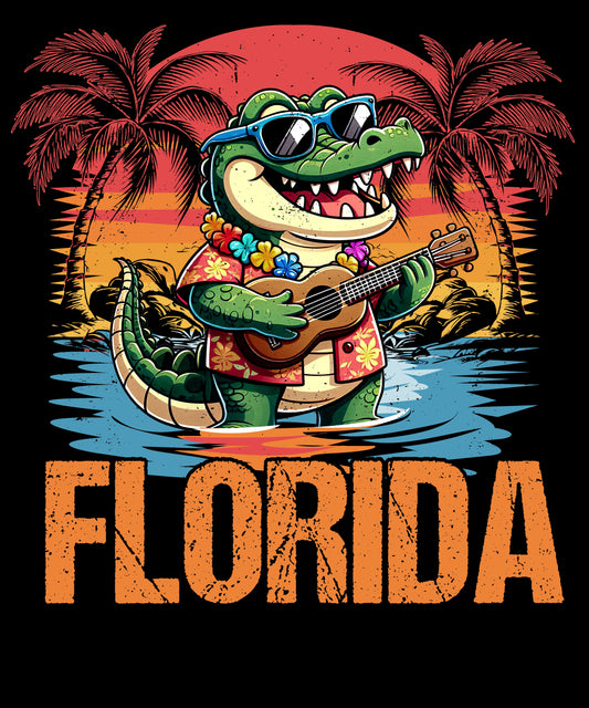 Florida Alligator with Sunglasses