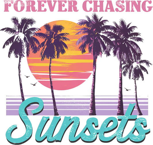 Forever Chasing Sunset Purple