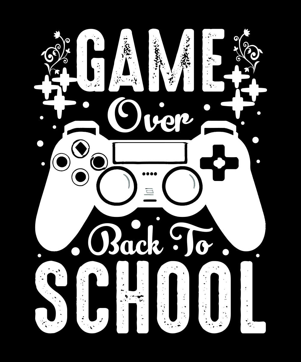 Game Over Back to School White