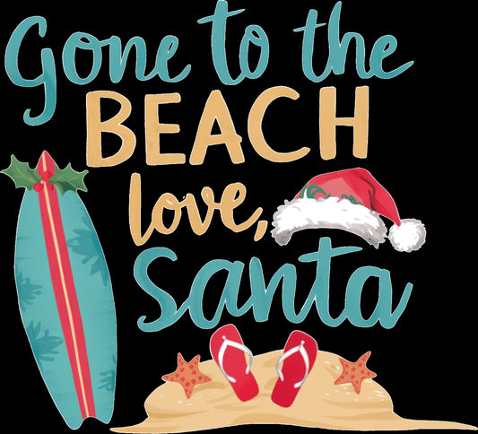 Gone to the Beach Love Santa
