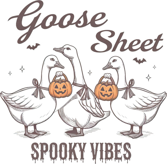 Goose Sheet Spooky Vibes