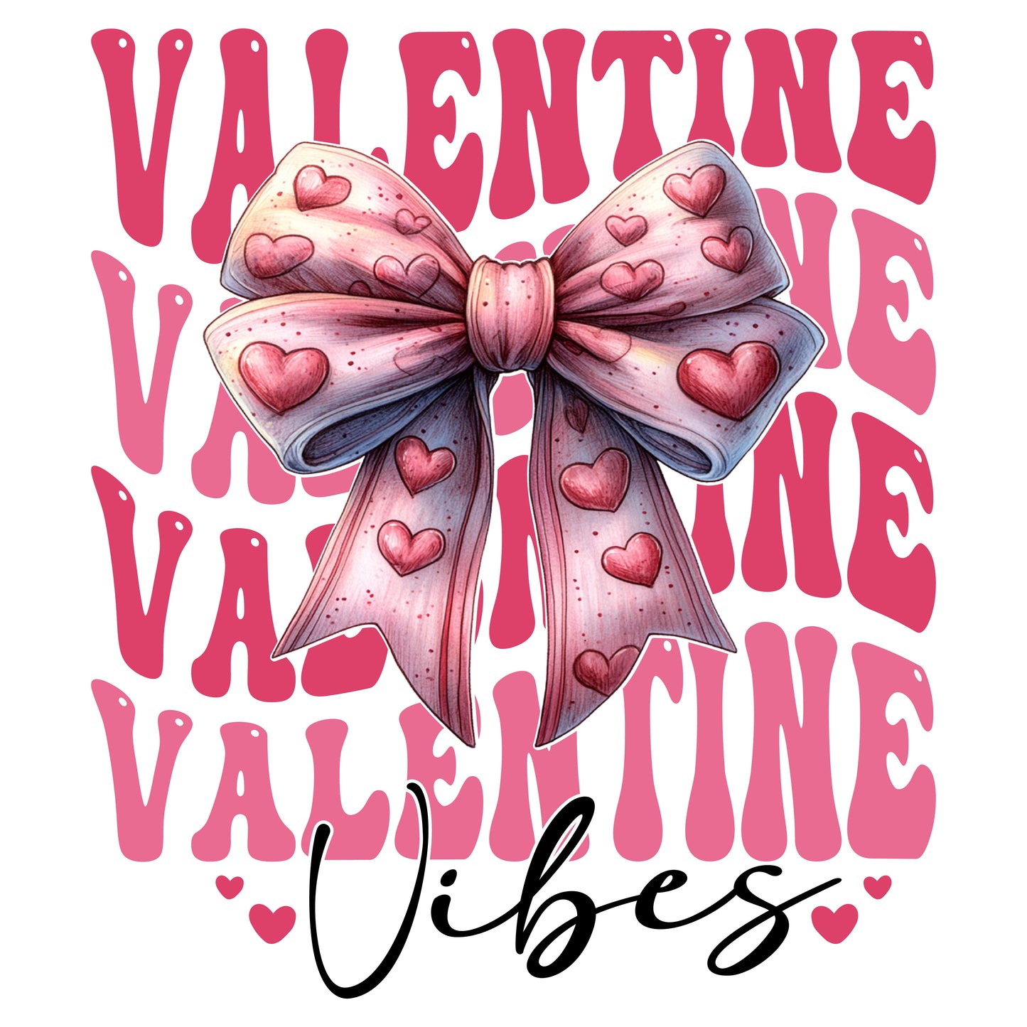 Groovy Valentine Vibe Coquette Bow