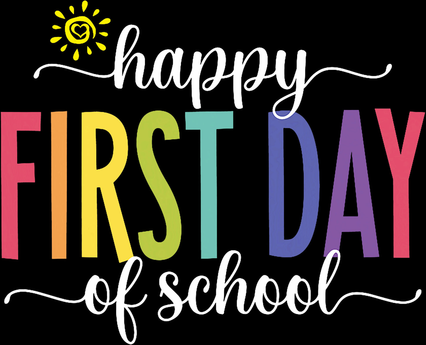 Happy First Day of School  Teacher kids back to school women