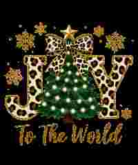 Leopard Christmas Joy to the World