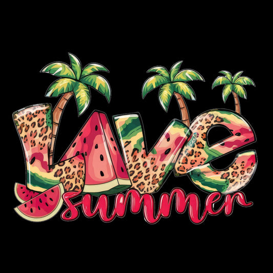 Love Summer Cheetah Watermelon