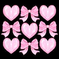 Pink Heart Bow
