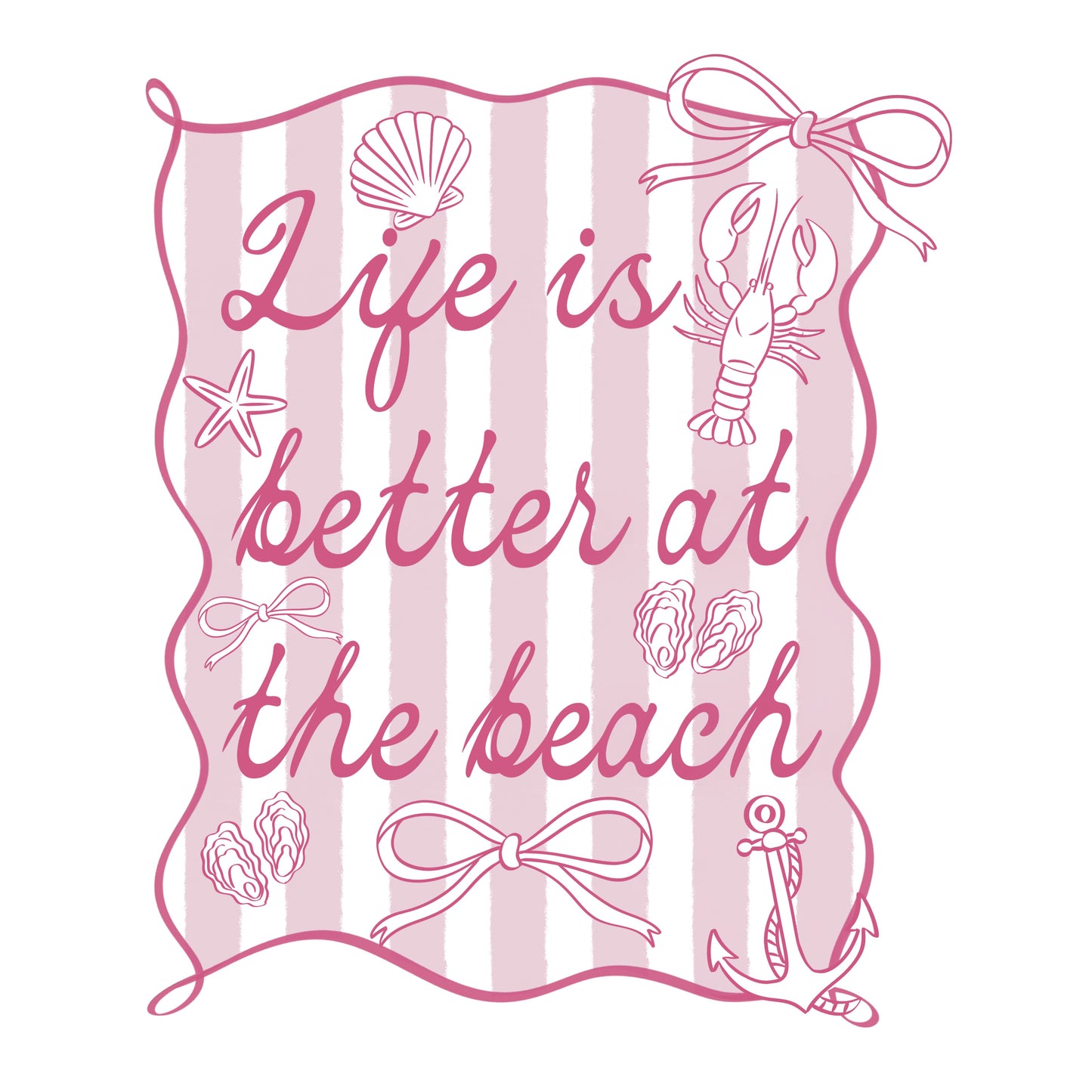 Pink Life is better at the beach