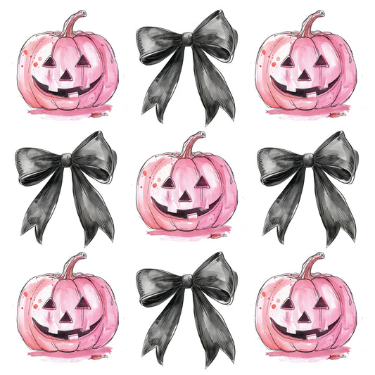 Pink Pumpkin and Bow