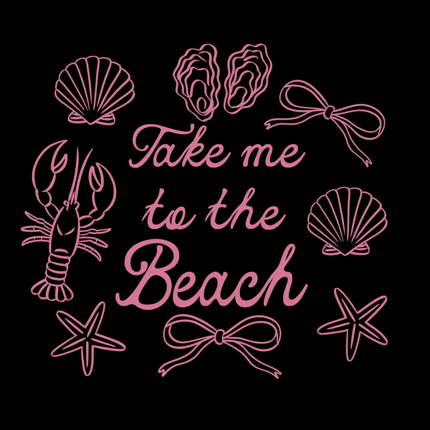 Pink Take me to the beach