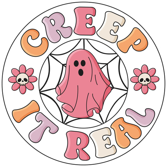Retro Halloween Quote Creep It Real