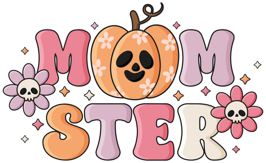 Retro Halloween Quote Momster