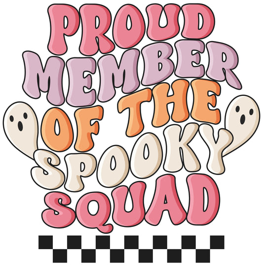 Retro Halloween Quote Proud Member of the Spooky Squad