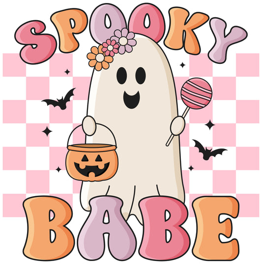 Retro Halloween Quote Spooky Babe