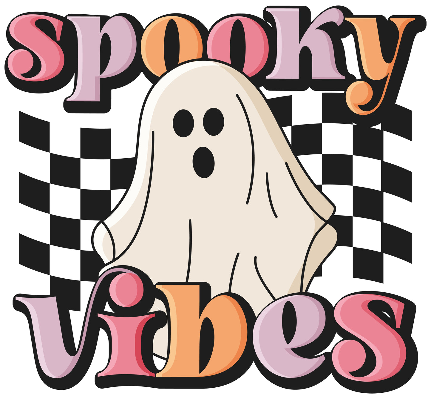Retro Halloween Quote Spooky Vibes 2