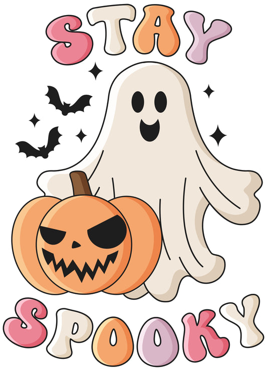 Retro Halloween Quote Stay Spooky