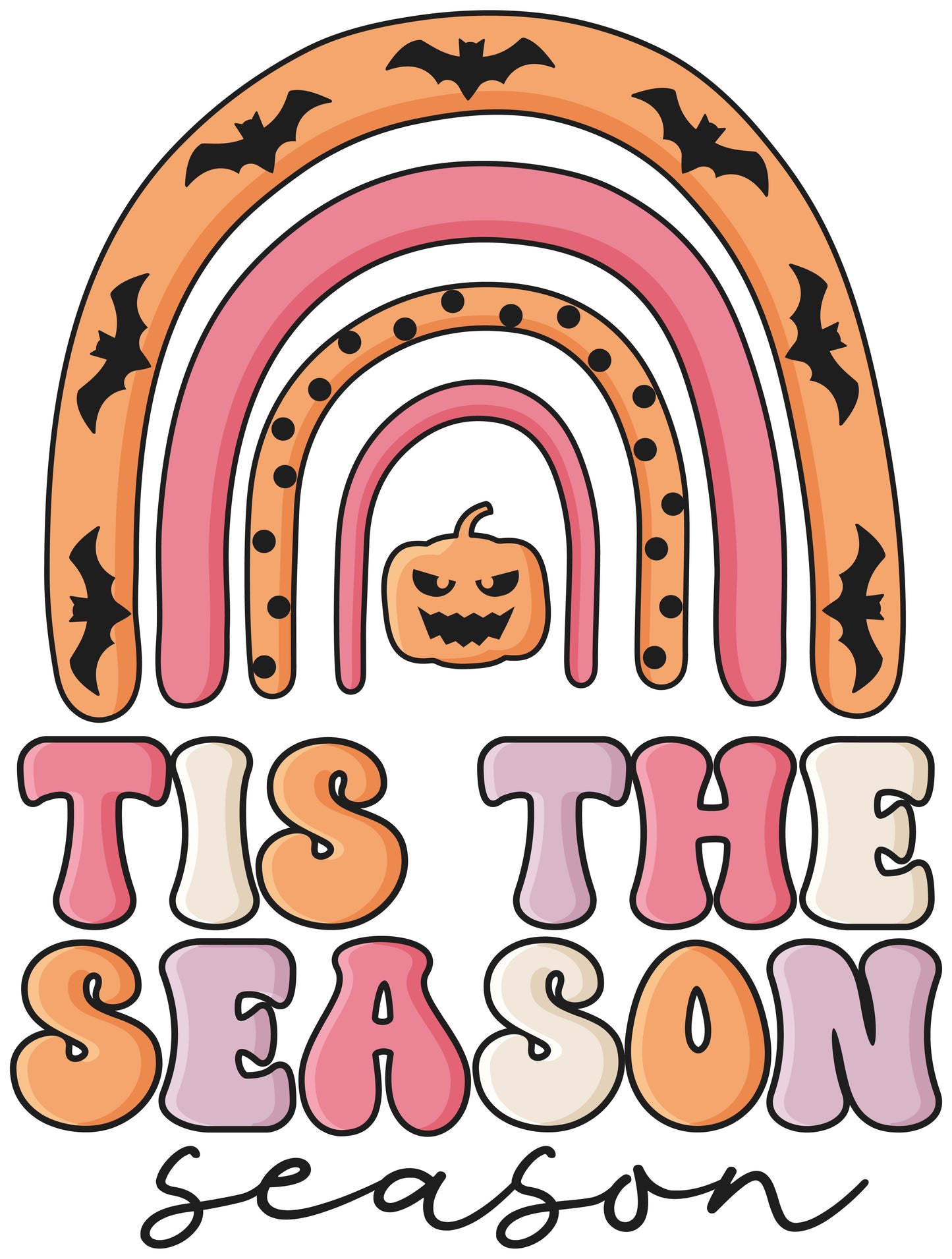 Retro Halloween Quote Tis The Season