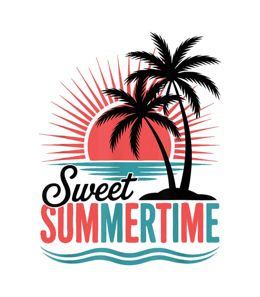 Retro Style Summer Beach