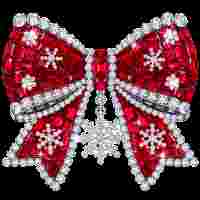 Rhinestone Christmas Bow 1