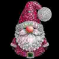 Rhinestone Christmas Gnome PNG 1
