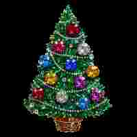 Rhinestone Christmas Tree PNG