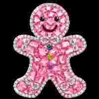 Rhinestone Gingerbread Man Png 1