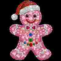 Rhinestone Gingerbread Man Png 2