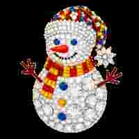 Rhinestone Snowman PNG
