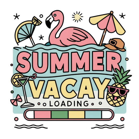 Summer Vacay Loading Flamingo