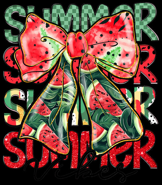 Summer Watermelon Vibes Checkered