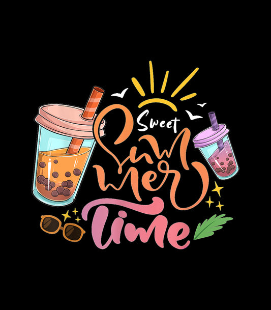 Sweet Summer Time bubble Tea Lover