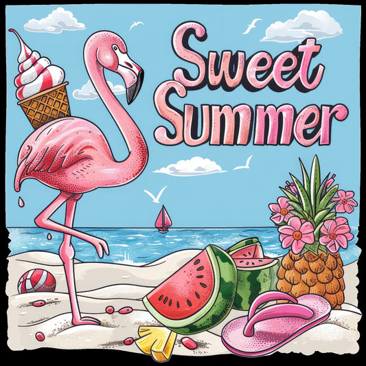 Sweet Summer Flamingo Beach
