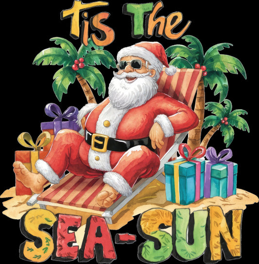 Tis the Sea Sun Santa