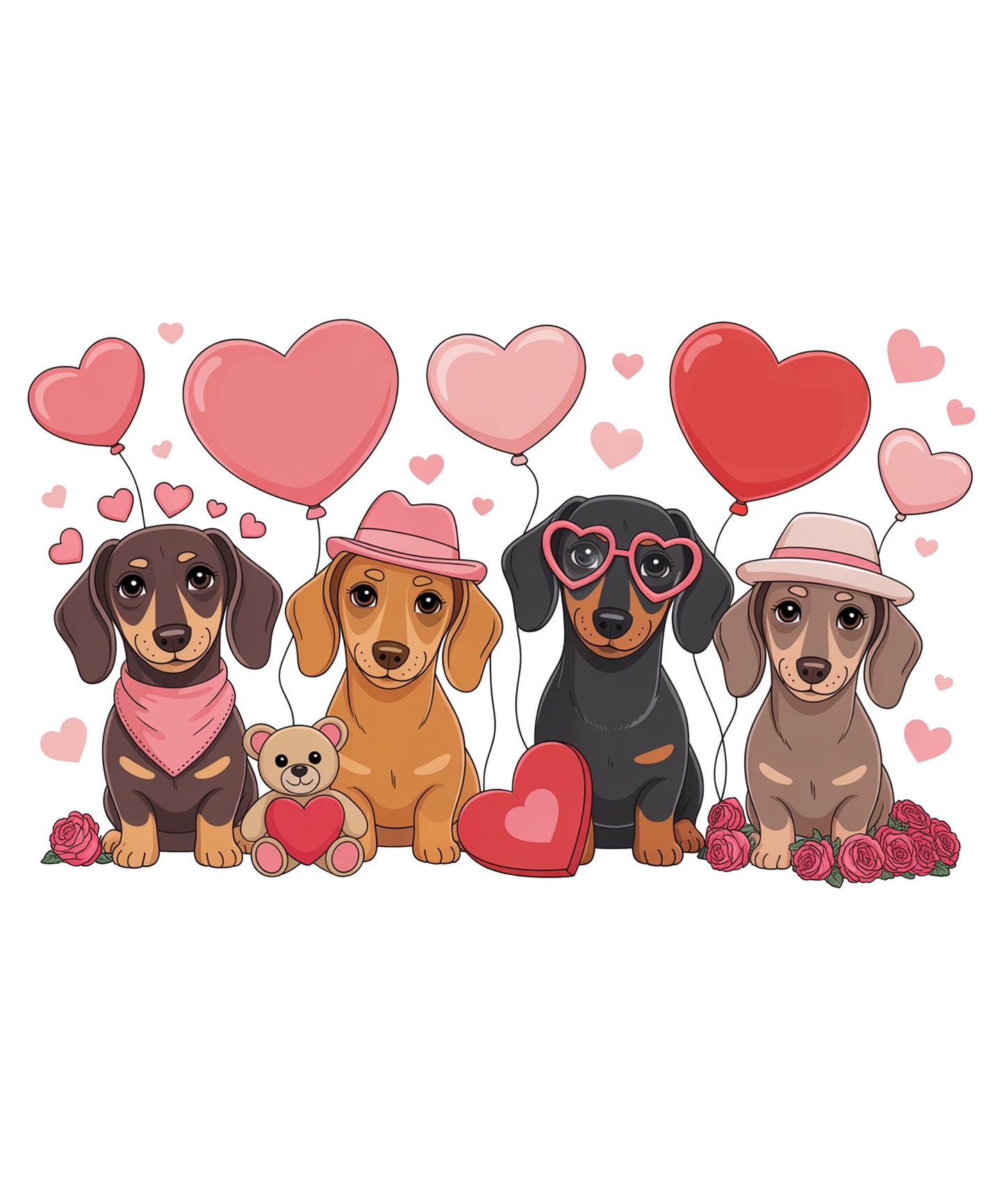 Valentine Day Dachshund