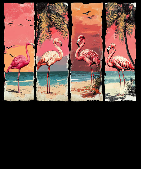 Vintage Flamingo Summer