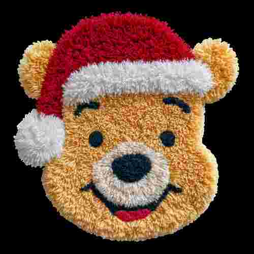 Faux Crochet Pooh Santa Hat
