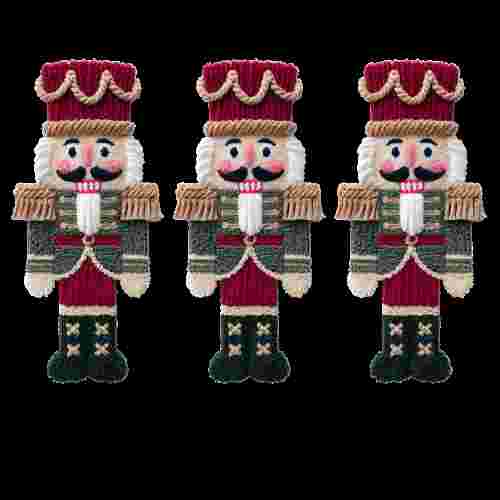 Faux Crochet 3 Nutcrackers