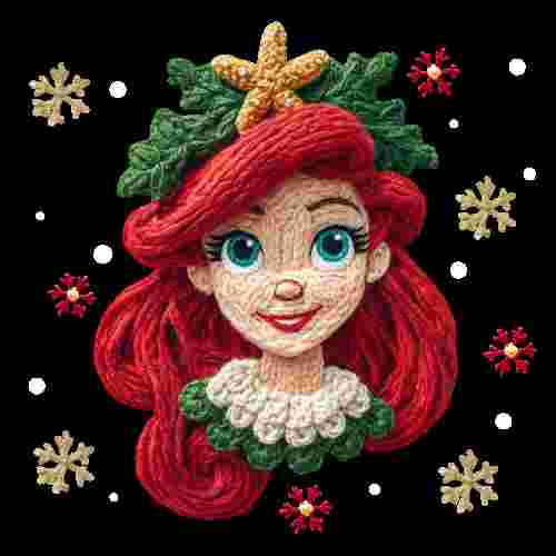 Faux Crochet Little Mermaid