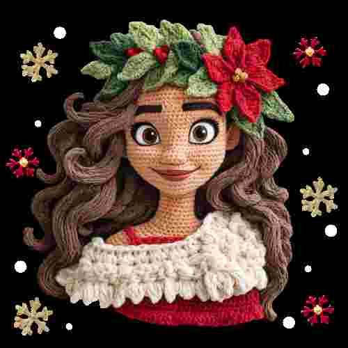 Faux Crochet Moana