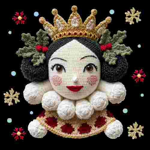 Faux Crochet Queen of Heart