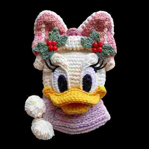 Faux Crochet Daisy with Scarf